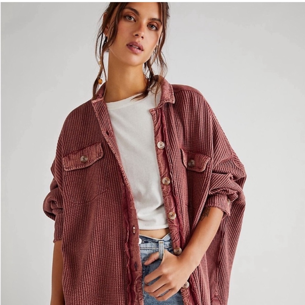 Free People One Scout Jacket in Rose, Size Medium